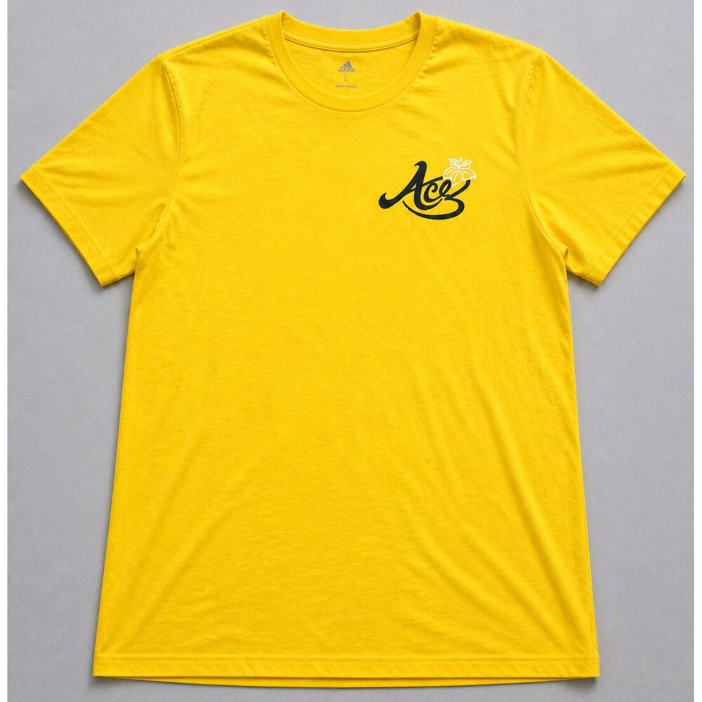 Adidas Candace Parker Ace Tee Womens Large Yellow WNBA Basketball Shirt